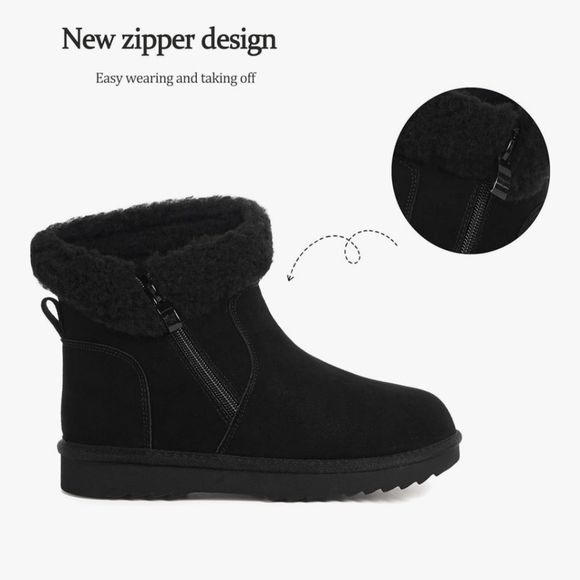 Snow Boots for Women Genuine Suede Leather - Picture 5 of 5